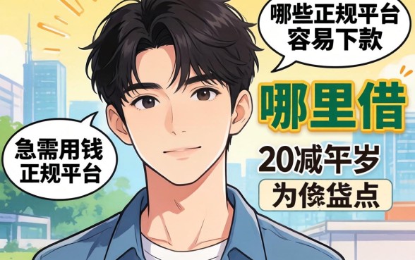 刚满20岁急需用钱哪里借?哪些正规平台容易下款?为你盘点年满20岁可以贷款的平台