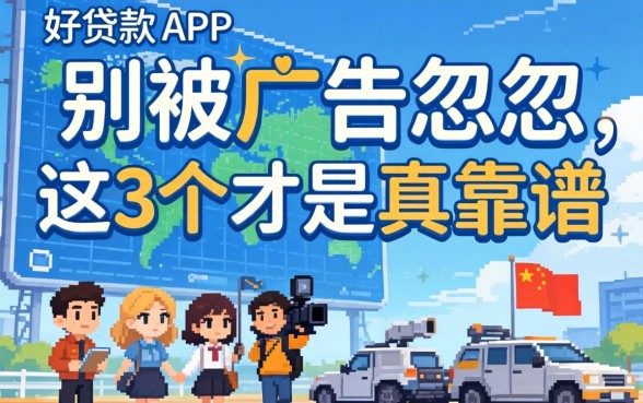 什么好贷款的app？别被广告忽悠，这3个才是真靠谱