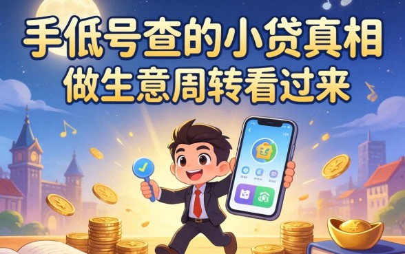 不用手机号能查的小贷真相,做生意周转的看过来