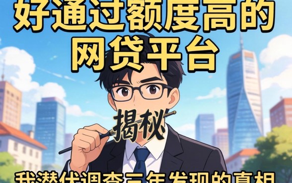 揭秘好通过额度高的网贷平台：我潜伏调查三年发现的真相