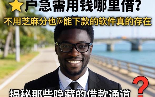 黑户急需用钱哪里借？不用芝麻分也能下款的软件真的存在吗？揭秘那些隐藏的借款通道