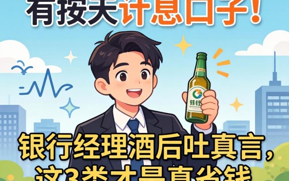 借款按天计息的口子有哪些？银行经理酒后吐真言，这3类才是真省钱