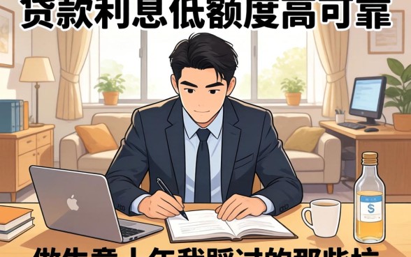 哪些贷款利息低额度高可靠?做生意十年我踩过的那些坑