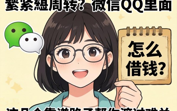 手头紧想周转？微信QQ里面怎么借钱？这几个靠谱路子帮你渡过难关