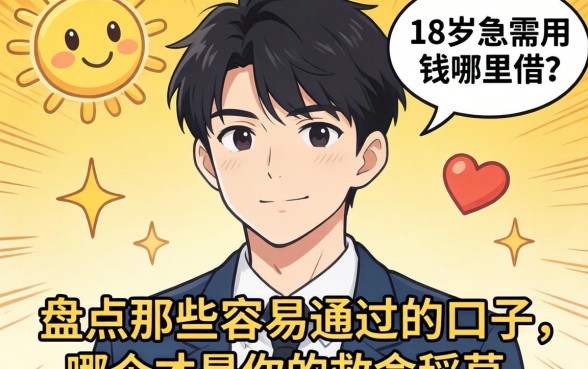 刚满18岁急需用钱哪里借？盘点那些容易通过的口子，哪个才是你的救命稻草？