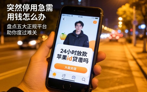 深夜手机突然停用急需用钱怎么办？24小时放款的苹果id贷靠谱吗？盘点五大正规平台助你度过难关