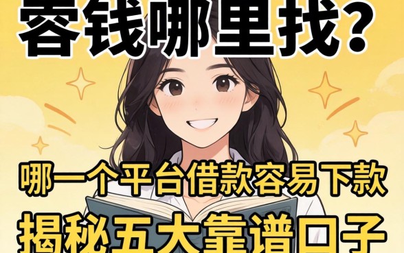 急需用钱哪里找？哪一个平台借款容易下款成功？揭秘五大靠谱口子