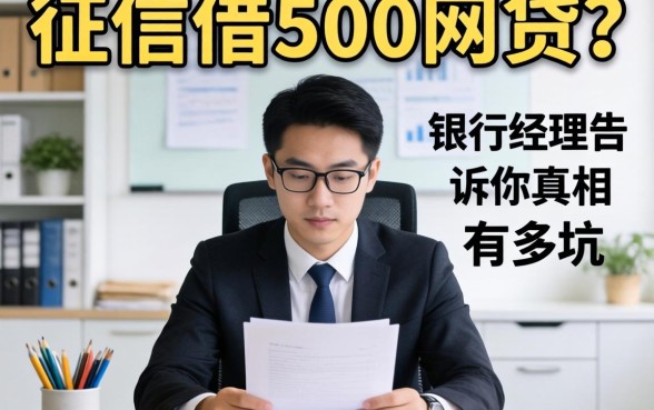 不查征信借500的网贷？银行经理告诉你真相有多坑