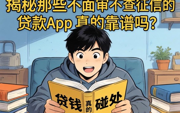 急需用钱却四处碰壁?揭秘那些不面审不查征信的贷款app,真的靠谱吗?