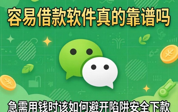 微信上容易借款的软件真的靠谱吗？急需用钱时该如何避开陷阱安全下款？