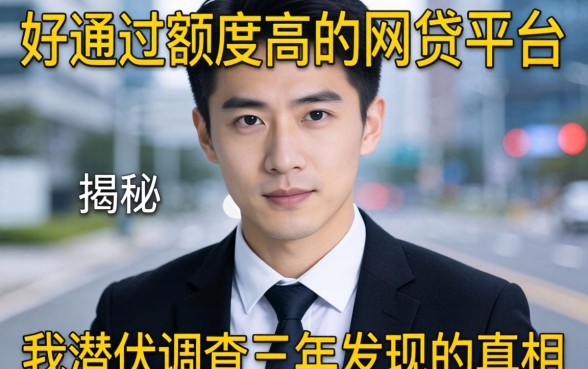 揭秘好通过额度高的网贷平台：我潜伏调查三年发现的真相