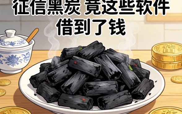 我征信黑成炭,竟在这些软件借到了钱