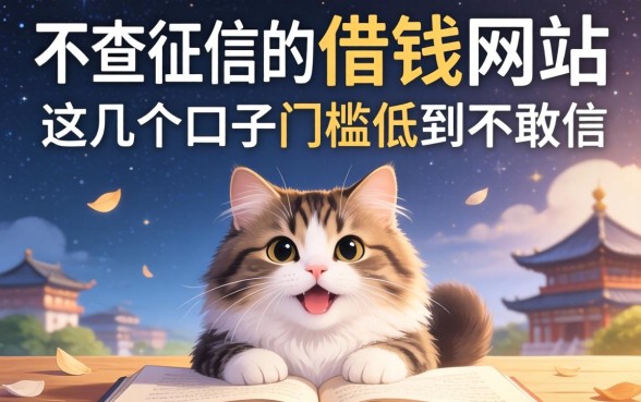 揭秘不查征信的借钱网站2026,这几个口子门槛低到不敢信