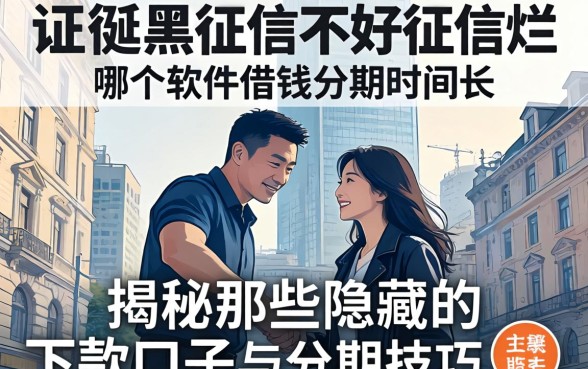 征信黑征信不好征信烂哪个软件借钱分期时间长？揭秘那些隐藏的下款口子与分期技巧