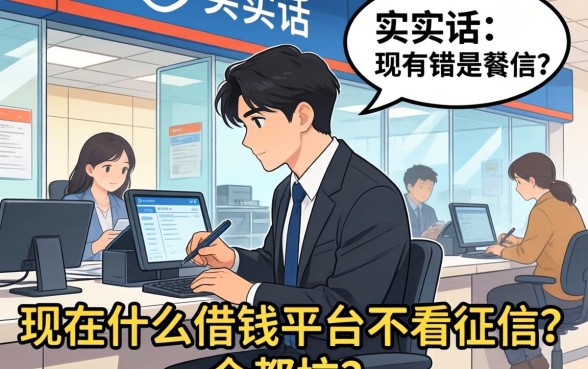 银行内部人说实话:现在什么借钱平台不看征信?全是坑