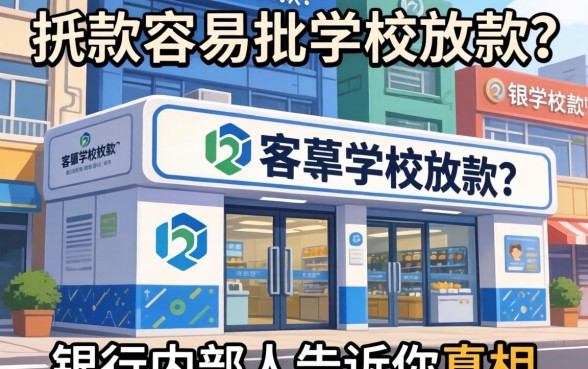 那里贷款容易批学校放款？银行内部人告诉你真相