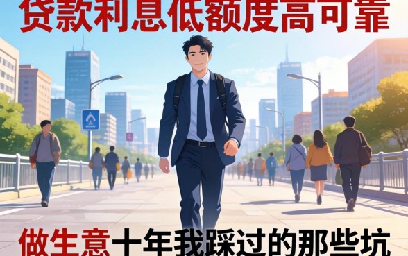 哪些贷款利息低额度高可靠?做生意十年我踩过的那些坑