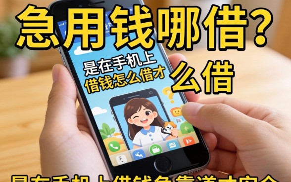 手机急用钱去哪借？要是在手机上借钱怎么借才安全？这几个靠谱渠道你必须知道