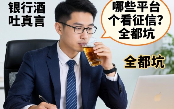 银行经理酒后吐真言：哪些平台不看征信？全是坑