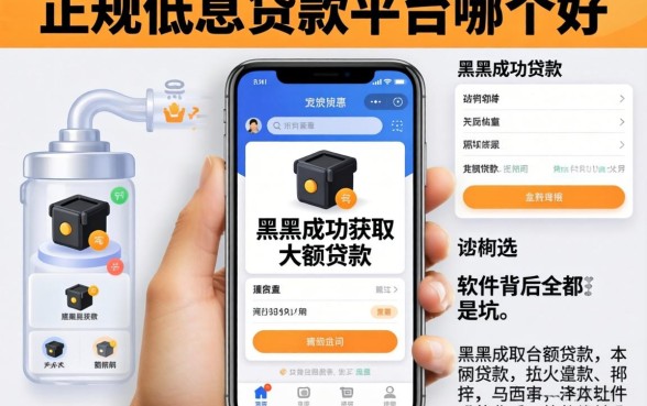 我查遍了全网正规低息的贷款平台哪个好,发现黑户成功获取大额贷款的软件背后全是坑