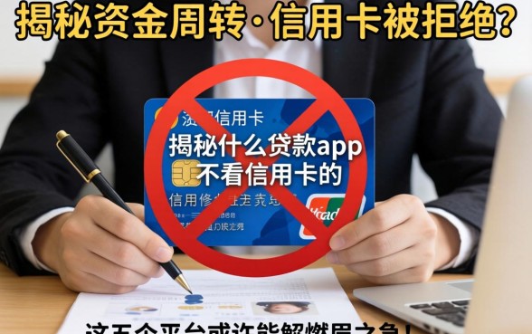急需资金周转却因信用卡被拒?揭秘什么贷款app不看信用卡的,这五个平台或许能解燃眉之急!