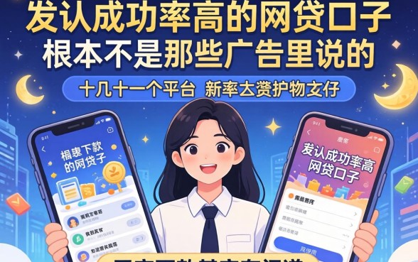 我试了十几个平台,发现成功率高的网贷口子根本不是那些广告里说的,半夜下款其实有门道