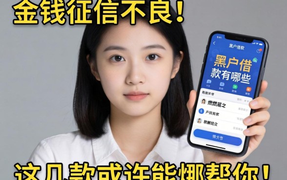 急需用钱却征信不良？黑户借款软件有哪些平台能解燃眉之急？这几款或许能帮你