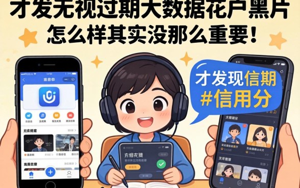 我试了那些无视逾期大数据花户黑户的app，才发现信用分怎么样其实没那么重要