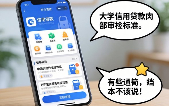 大学生信用贷款app内部审核标准,有些话我本不该说