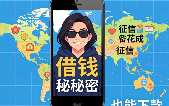 我手机里藏着的借钱秘密,征信花成地图也能下款