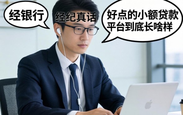 银行经理说真话：好点的小额贷款平台到底长啥样？