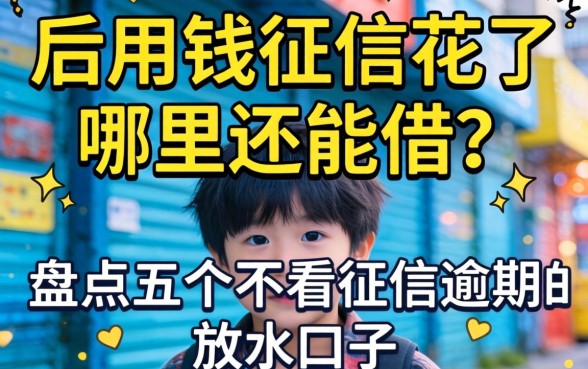急用钱征信花了哪里还能借？盘点五个不看征信逾期的放水口子
