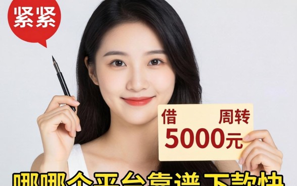 手头紧想借5000元周转，哪个平台靠谱且下款快？