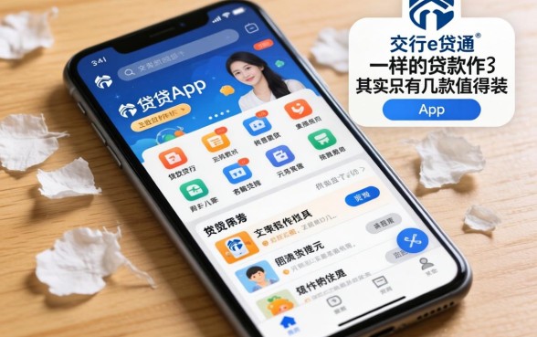 我翻烂了手机里几十个借贷app，发现交行e贷通app一样的贷款软件其实只有这几款值得装