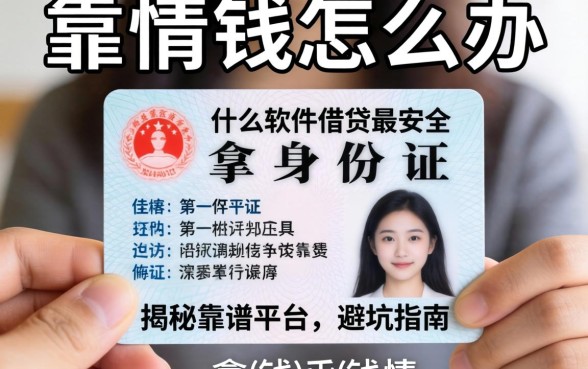 急需用钱怎么办？拿身份证在什么软件借钱最安全？揭秘靠谱平台与避坑指南