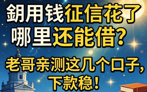 急用钱征信花了哪里还能借?老哥亲测这几个口子,下款稳!