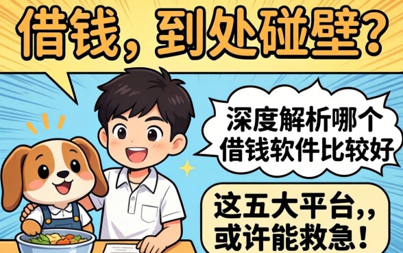 急需用钱却到处碰壁？深度解析哪个借钱软件比较好通过，这五大平台或许能救急！