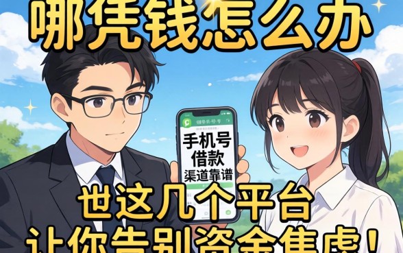 急需用钱怎么办？哪些凭手机号借款的渠道靠谱？这几个平台让你告别资金焦虑