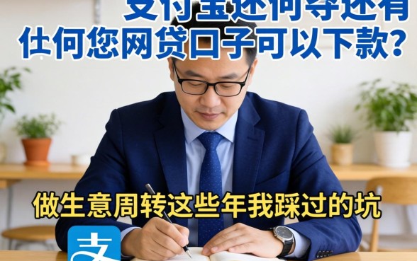 除支付宝还有什么网贷口子可以下款?做生意周转这些年我踩过的坑