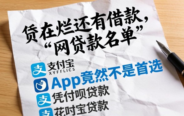 我翻烂了还能借款的网贷2026款名单，发现凭支付宝花呗贷款的app竟然不是首选