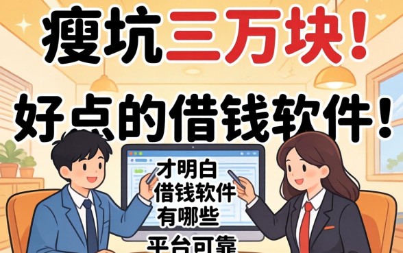 被坑三万块后才明白：好点的借钱软件有哪些平台可靠