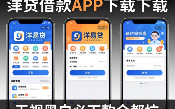 我试了几个类似洋易贷借款app下载的口子，发现无视黑白必下款全是坑