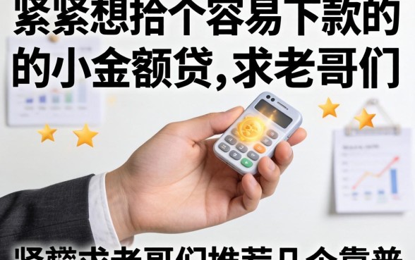 手头紧想找个容易下款的小额贷，求老哥们推荐几个靠谱的！