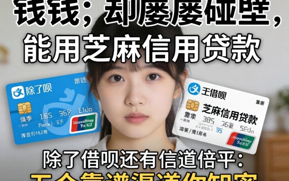 急需用钱却屡屡碰壁？除了借呗还有哪些能用芝麻信用贷款的平台？这五个靠谱渠道你知道吗？