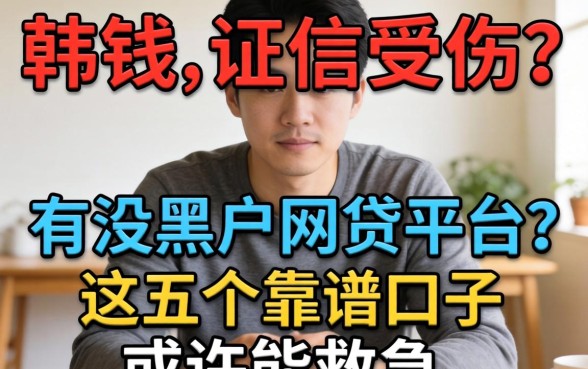 急需用钱却征信受损？有没黑户网贷平台？这五个靠谱口子或许能救急