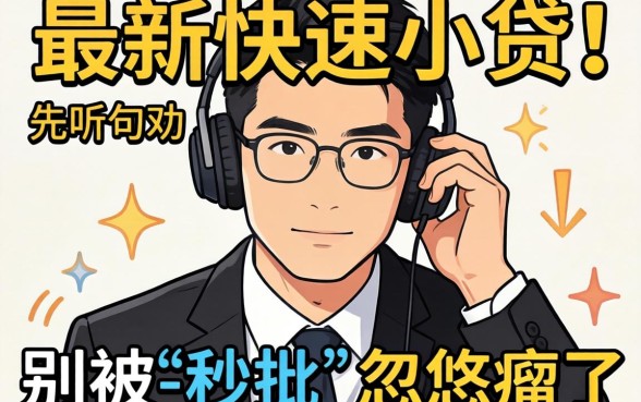 想办最新快速小贷？先听句劝，别被-秒批-忽悠瘸了