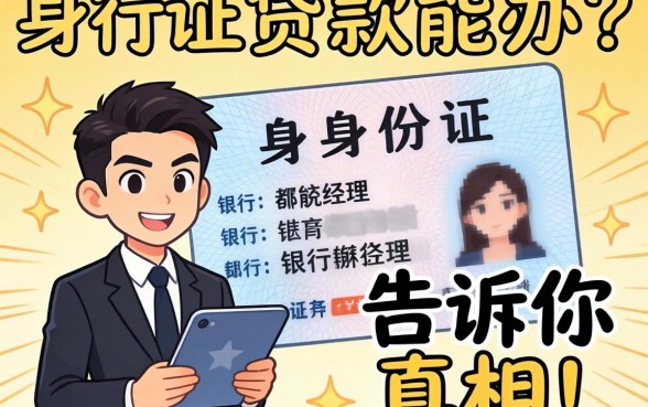 没身份证的贷款能办吗?银行经理告诉你真相