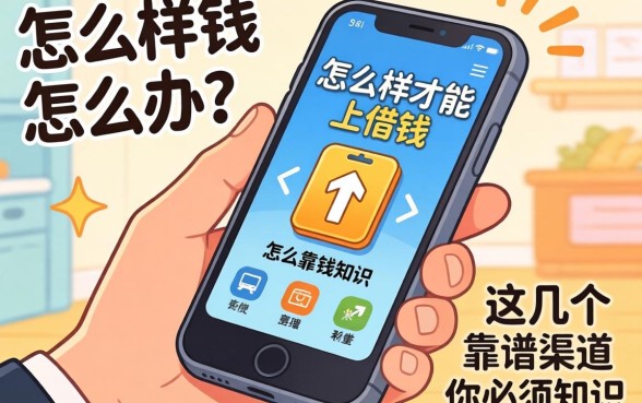 急需用钱怎么办？怎么样才能手机上借钱？这几个靠谱渠道你必须知道