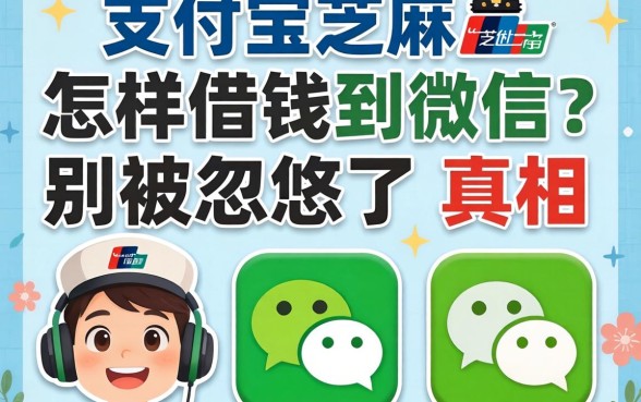 支付宝芝麻怎样借钱到微信？别被忽悠了，真相在这儿