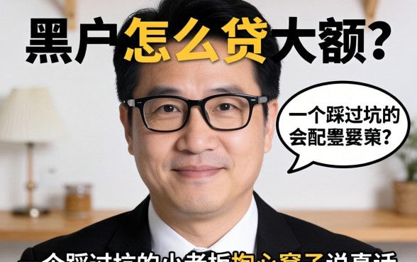 黑户怎么贷大额?一个踩过坑的小老板掏心窝子说真话
